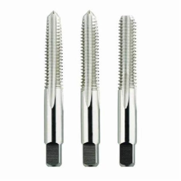 Morse Hand Tap Set, Straight Flute, Series 2046, Imperial, 3 Piece, 51618 Size, GroundUNC Thread Stand 32703